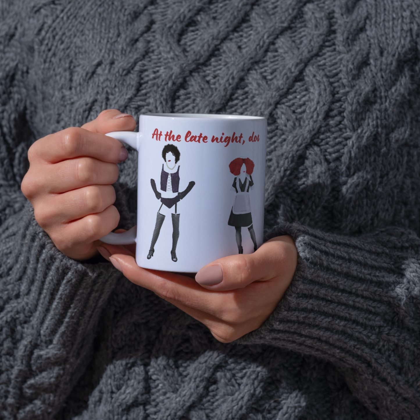 Rocky Horror Picture Show Mug, Cult Film Gift, RiffRaff, Frank'n'Furter Timewarp