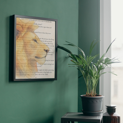 The Lion The Witch and the Wardrobe Inspired A4 Print, Book Art, Nursery Wall Decor