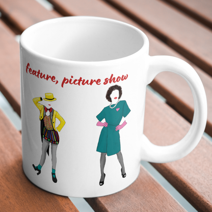 Rocky Horror Picture Show Mug, Cult Film Gift, RiffRaff, Frank'n'Furter Timewarp