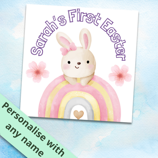 Personalised Baby Easter Card, First Easter