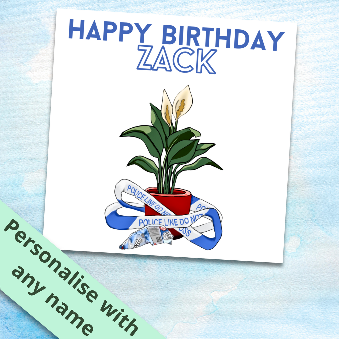 Personalised Hot Fuzz Birthday Card