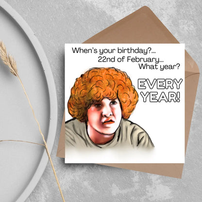 Hot Fuzz Birthday Card - When's your Birthday?