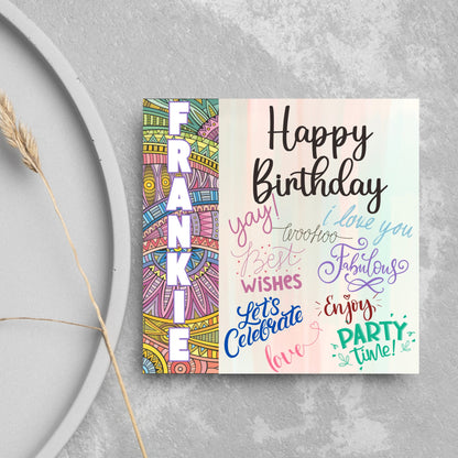 Personalised Birthday card