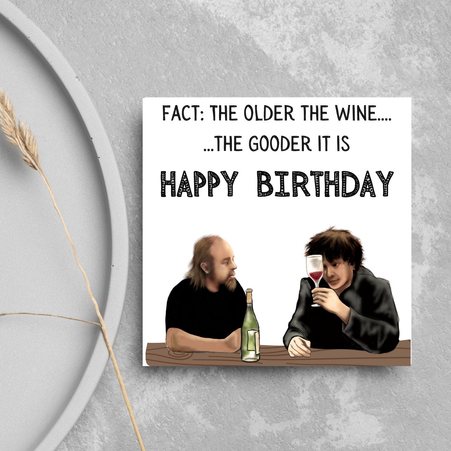 manny and bernard black books card