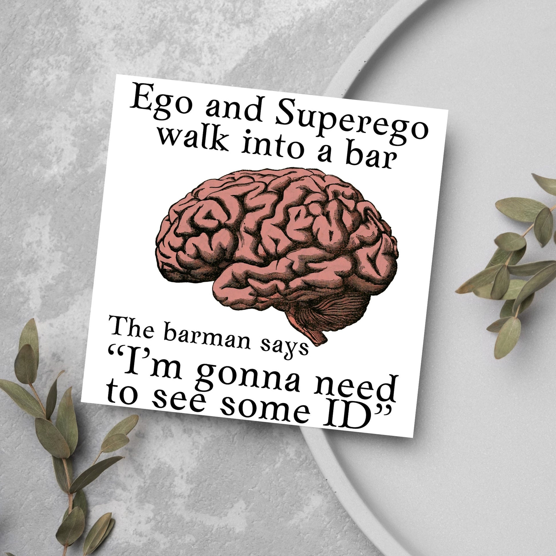 image of brain and psychologist joke