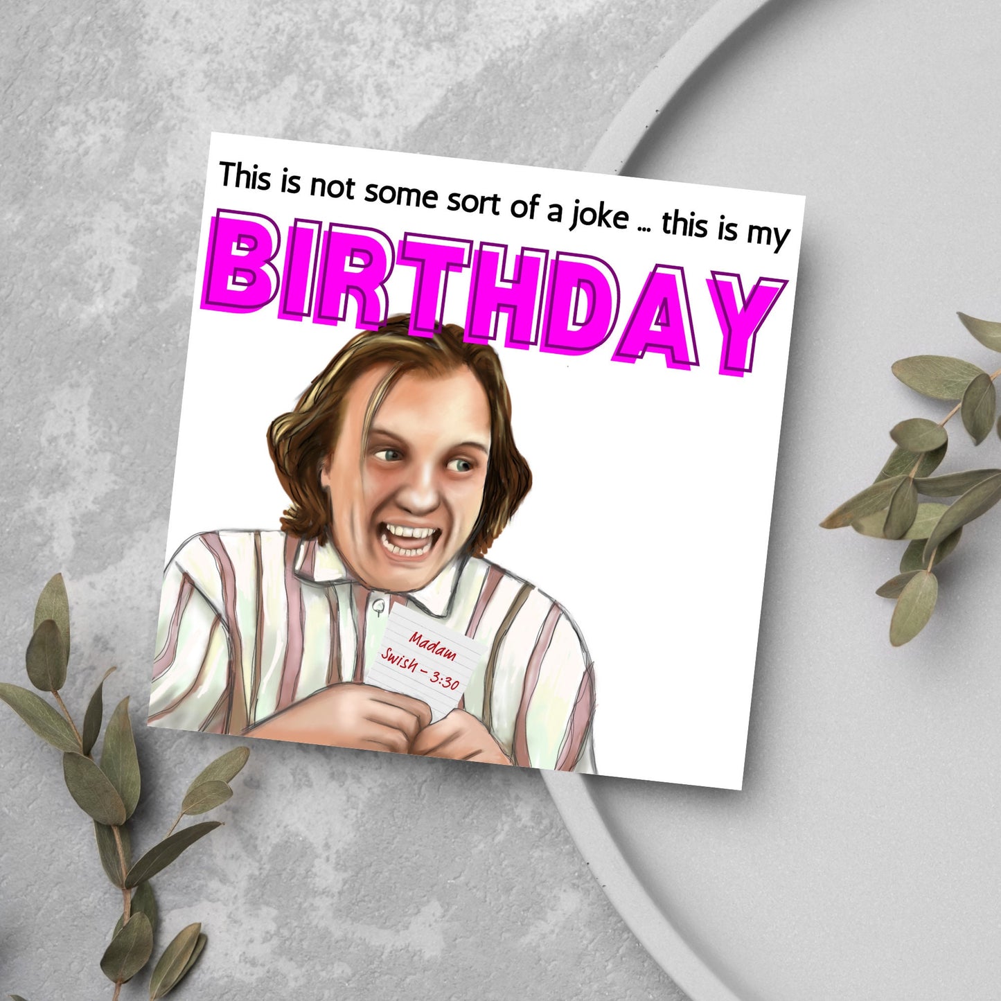 Bottom Birthday Card - Richie