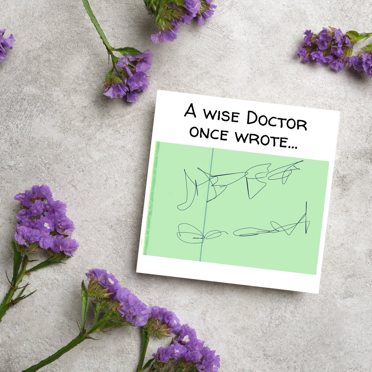 New Doctor Card, Junior Doctor Card, Doctor Graduation Card, PhD acceptance Card, Funny Card for New Doctor, Doctors Handwriting Card