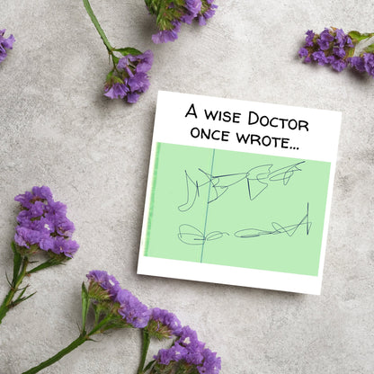 New Doctor Card, Junior Doctor Card, Doctor Graduation Card, PhD acceptance Card, Funny Card for New Doctor, Doctors Handwriting Card