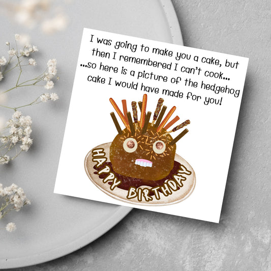 ugly birthday cake fail cartoon card