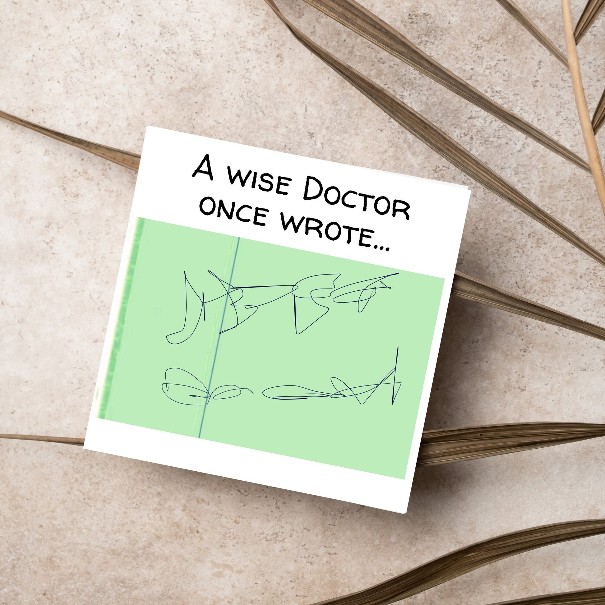 New Doctor Card, Junior Doctor Card, Doctor Graduation Card, PhD acceptance Card, Funny Card for New Doctor, Doctors Handwriting Card