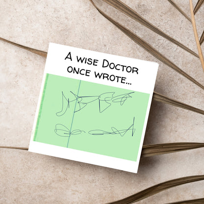 New Doctor Card, Junior Doctor Card, Doctor Graduation Card, PhD acceptance Card, Funny Card for New Doctor, Doctors Handwriting Card
