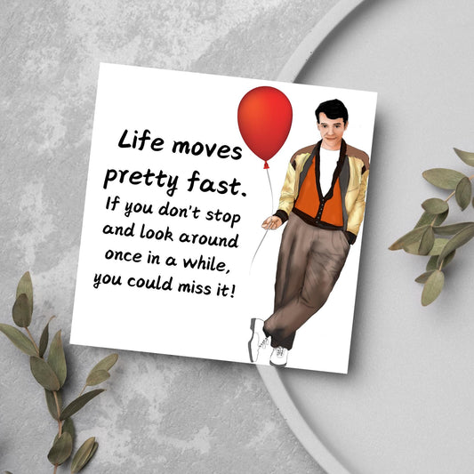 Ferris Bueller Birthday Card, Birthday Card, Ferris Buellers Day Off Birthday Card, 80's Birthday Card, 40th Birthday Card