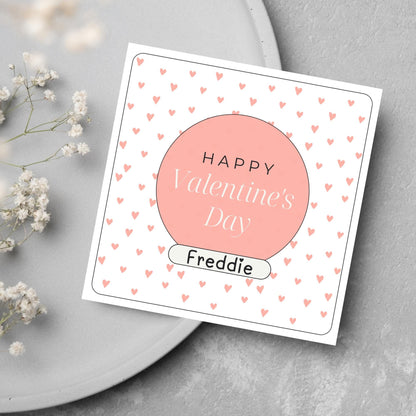 Personalised Love Card, Card for Him, Card for Her, Hearts Card, Card for Wife, - Card, Custom Love Card with Name