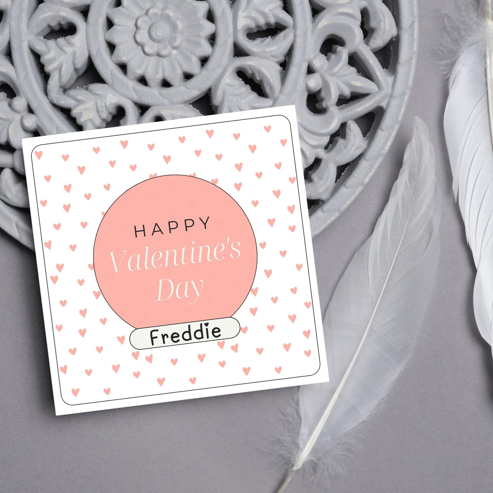 Personalised Love Card, Card for Him, Card for Her, Hearts Card, Card for Wife, - Card, Custom Love Card with Name