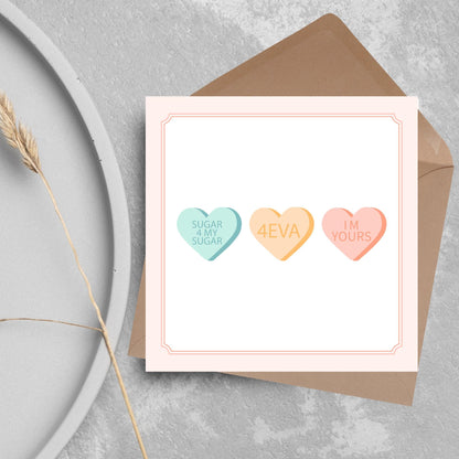 Anniversary Card, Love Hearts, Card for Him, Card for Her, Hearts Card, Card for Wife, Anniversary Card, Free Personalisation Available