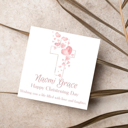 Personalised Christening Card, Baptism Card, Baby Baptism, Baby Christening, Christening Card For Boy, Christening Card for Girl
