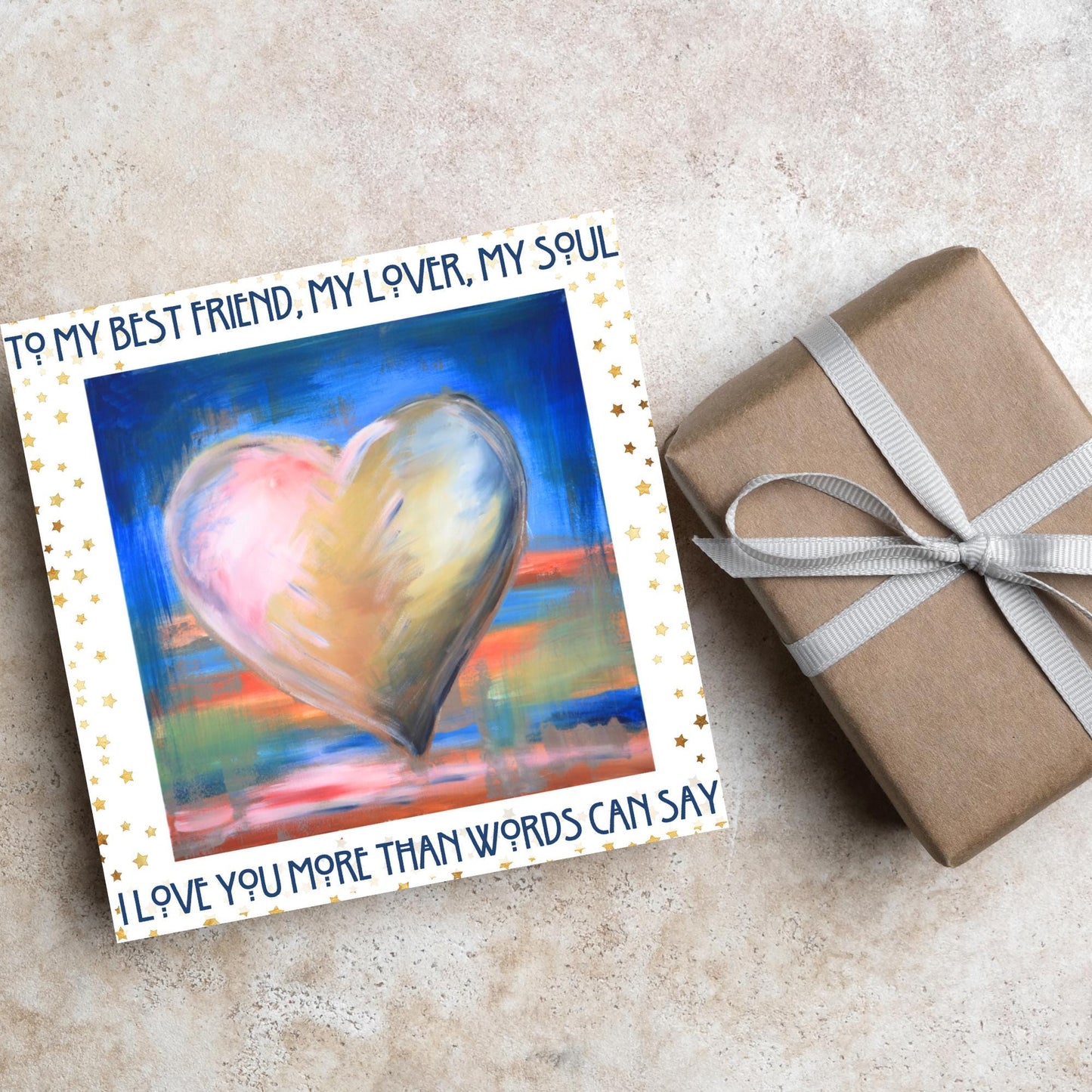 Anniversary Card, I Love You Card, Card for Him, Card for Her, Hearts Card, Birthday Card, Card for Wife, Love Card, Watercolour Art