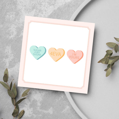 Anniversary Card, Love Hearts, Card for Him, Card for Her, Hearts Card, Card for Wife, Anniversary Card, Free Personalisation Available