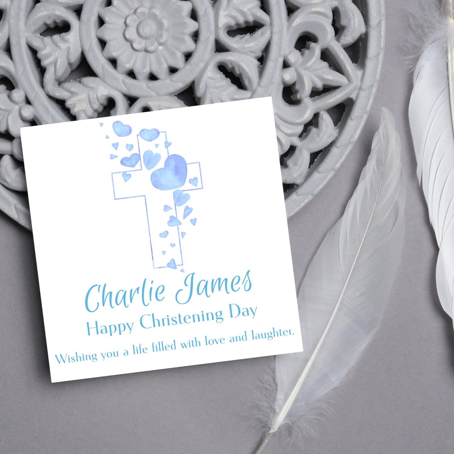 Personalised Christening Card, Baptism Card, Baby Baptism, Baby Christening, Christening Card For Boy, Christening Card for Girl