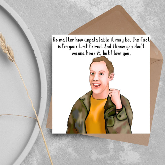 Peep Show Birthday Card, Jeremy Peep Show, Love Card, Anniversary Card, Any Occasion Card, Card For Him, Card For Her, Jez Peep Show