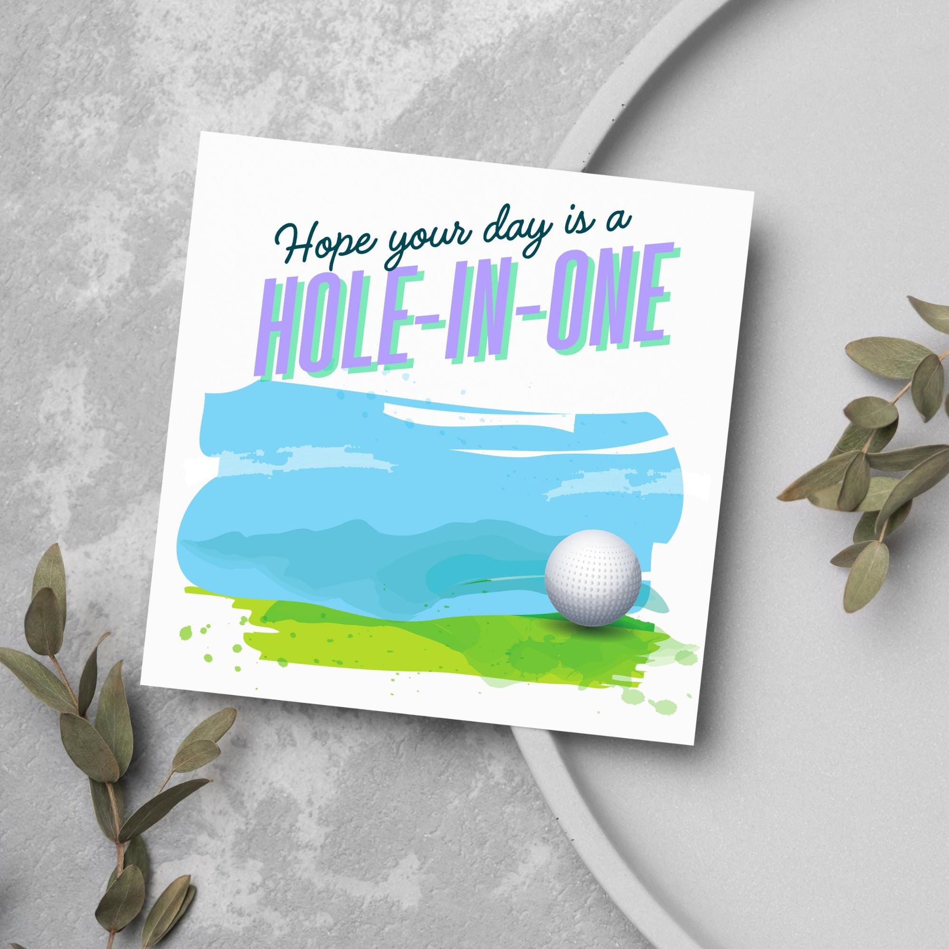 Golf Birthday Card, Birthday Card for Golfer, Golfing Card, Golf Card, Golf Club, Golf Tee, Golf Player, Card for Dad, Card for Grandad