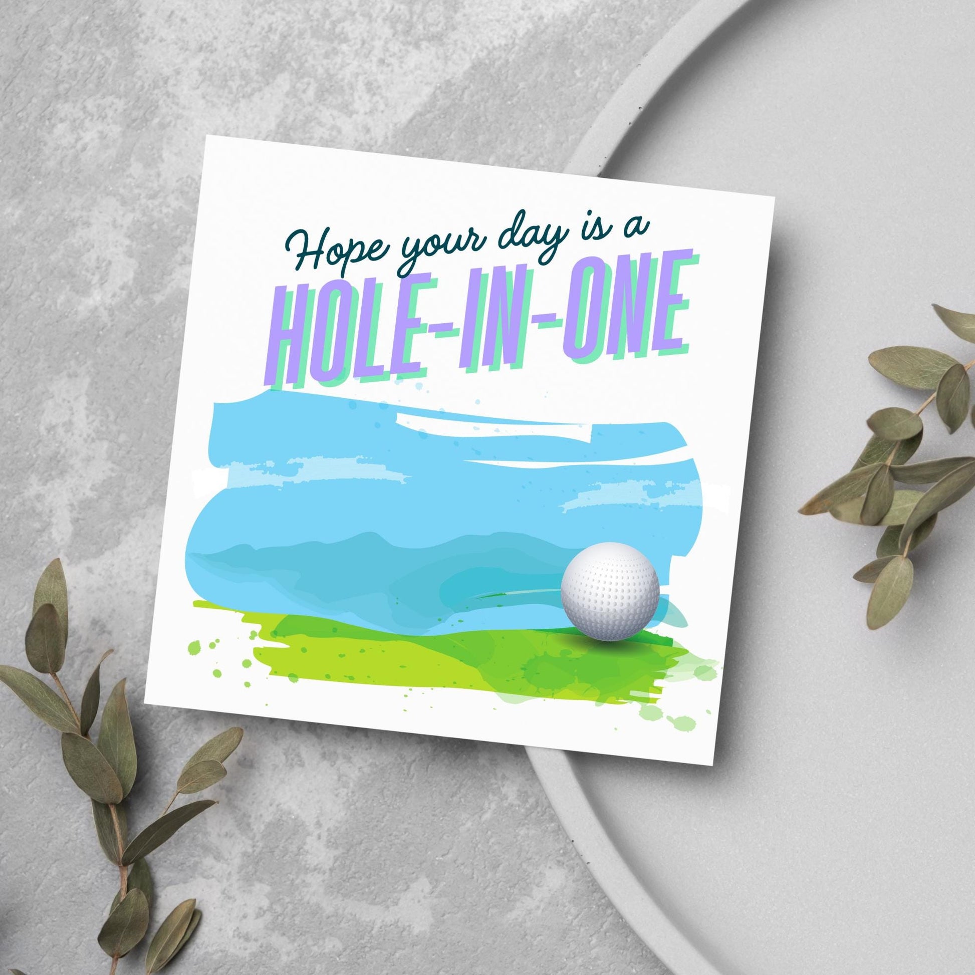 Golf Birthday Card, Birthday Card for Golfer, Golfing Card, Golf Card, Golf Club, Golf Tee, Golf Player, Card for Dad, Card for Grandad