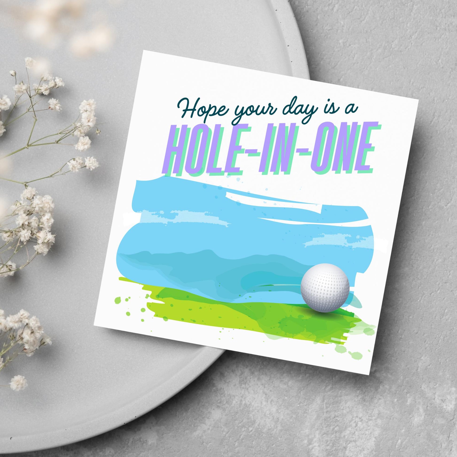 Golf Birthday Card, Birthday Card for Golfer, Golfing Card, Golf Card, Golf Club, Golf Tee, Golf Player, Card for Dad, Card for Grandad