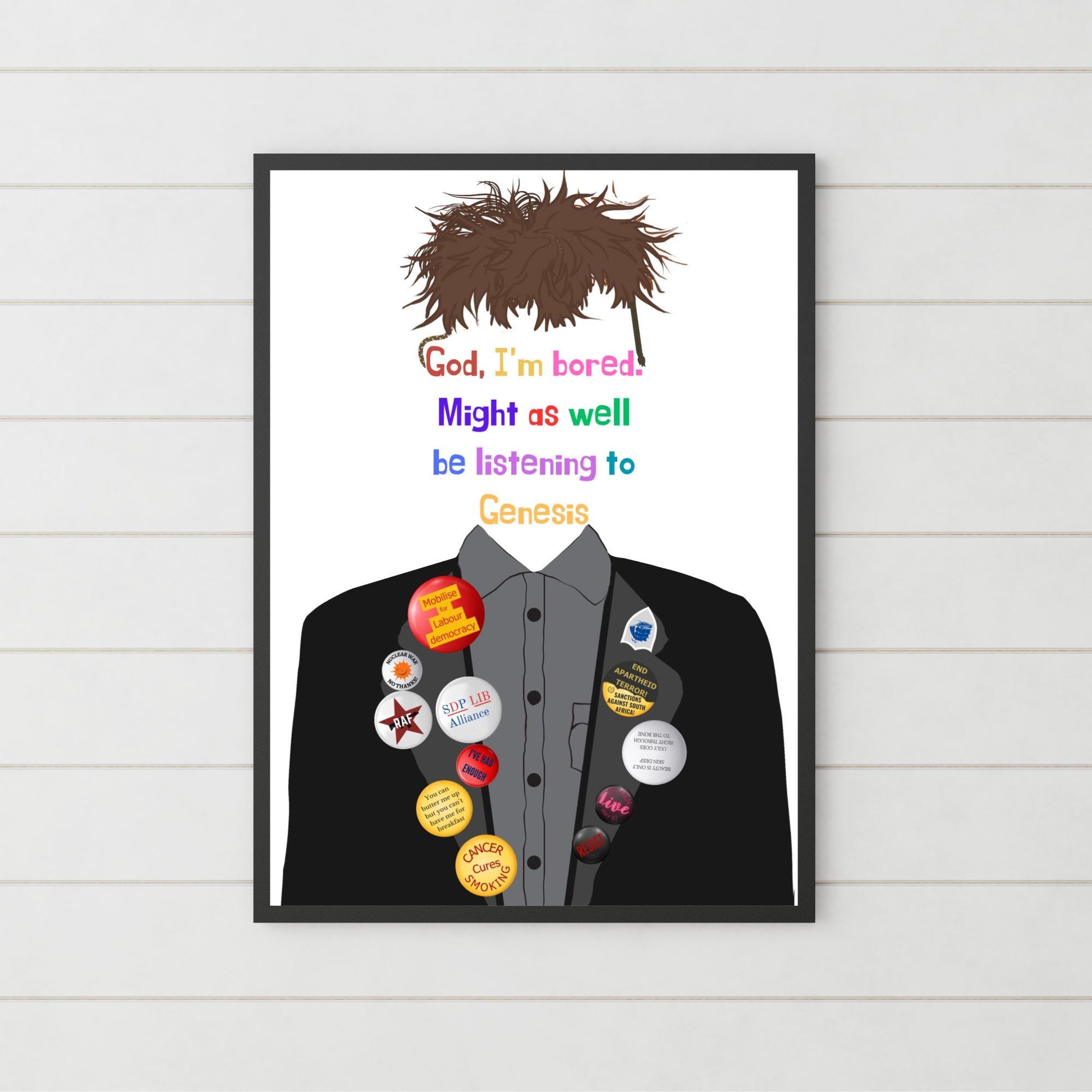 The Young Ones Poster, A4 Print, High Quality Wall Art, Rik Mayall, Peoples Poet 80's TV Poster, tHe YoUnG oNeS Genesis Print