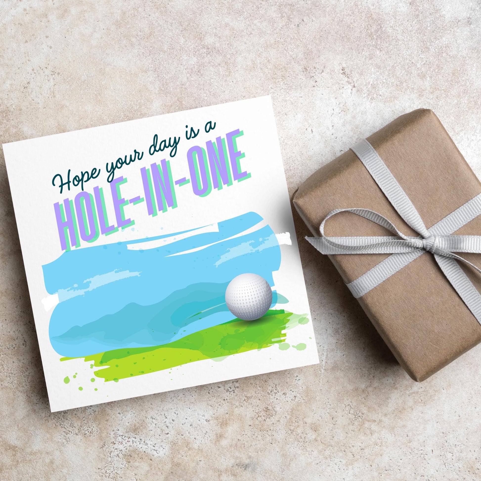 Golf Birthday Card, Birthday Card for Golfer, Golfing Card, Golf Card, Golf Club, Golf Tee, Golf Player, Card for Dad, Card for Grandad
