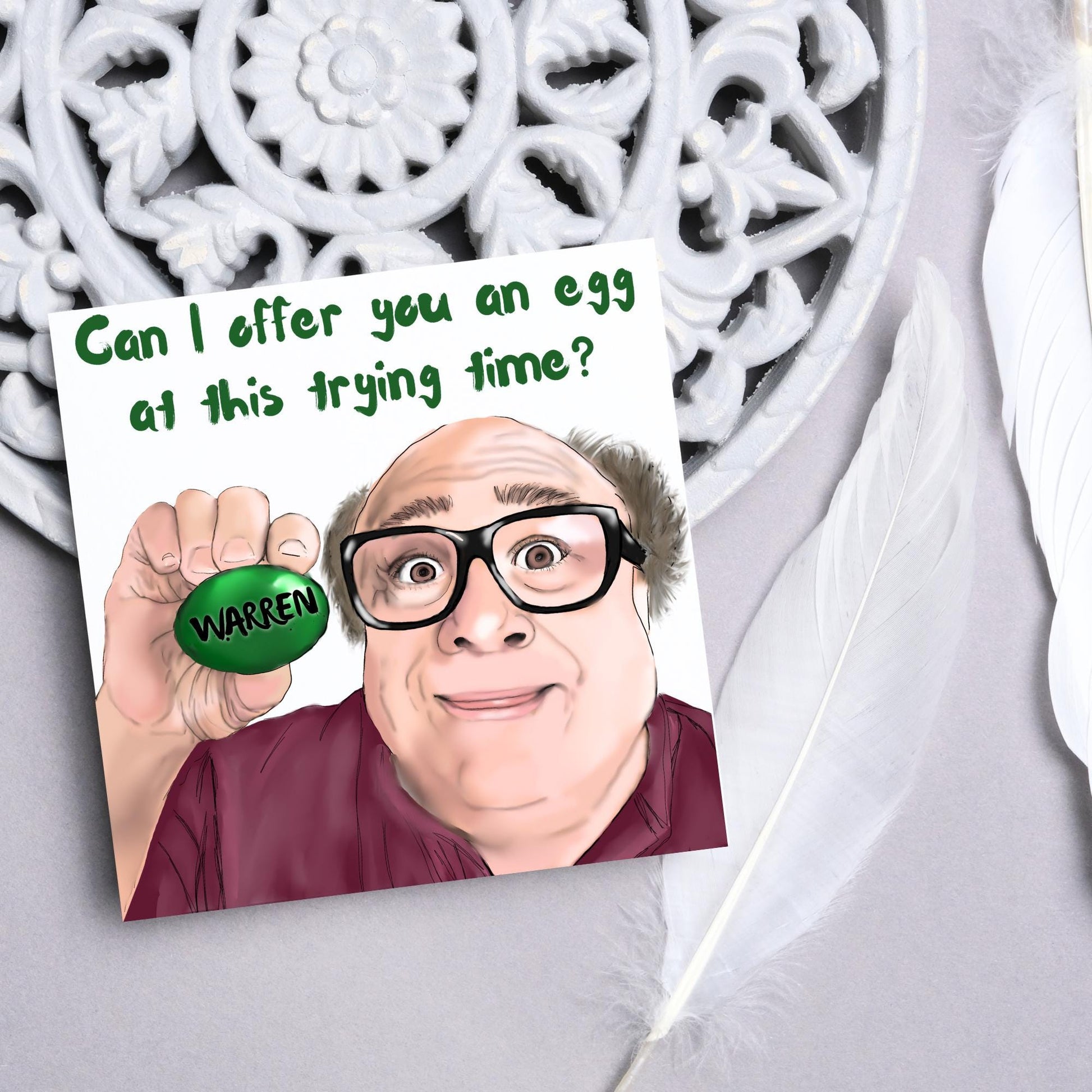 Personalised Always Sunny in Philadelphia Card, Frank Reynolds, Egg, Always Sunny Funny Birthday Card, TV Show Funny Card for Friend
