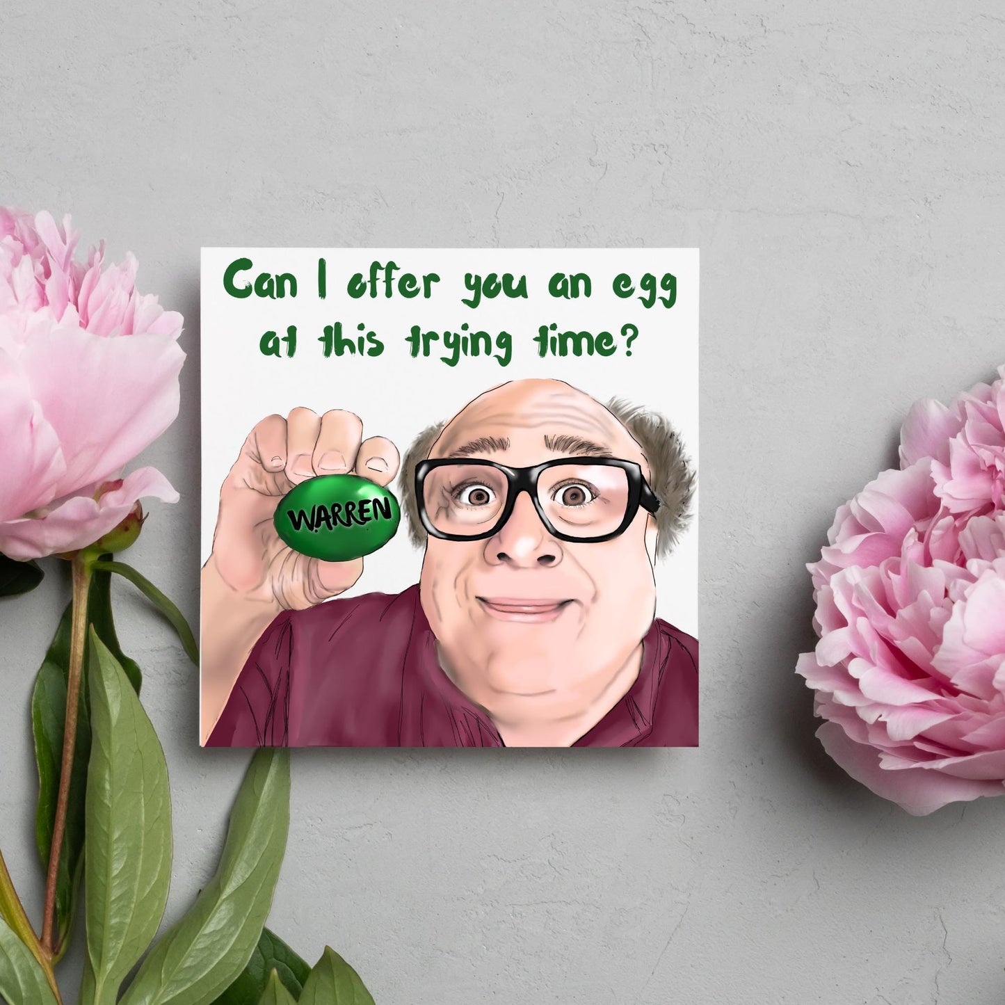 Personalised Always Sunny in Philadelphia Card, Frank Reynolds, Egg, Always Sunny Funny Birthday Card, TV Show Funny Card for Friend