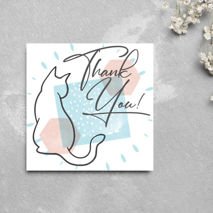 Thank You Card for Pet Sitting, Card For Pet Sitter, Thanks for Looking After Dog, Thanks for Looking After Cat, Thankyou Dog Walking