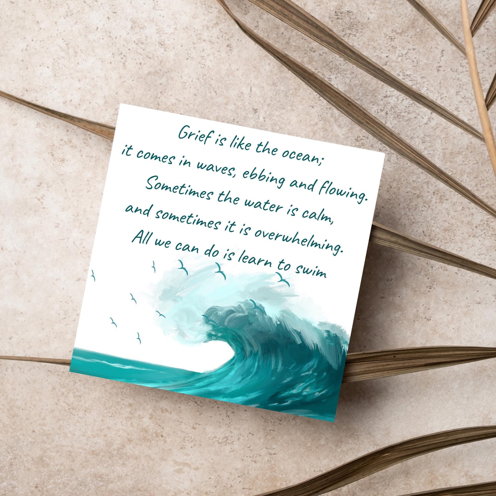 Sorry for Your Loss Card, Bereavement Card, Sympathy Card, Card for Loss, Grief Card, Grieving Quote Card, Loss of Parent, Thinking Of You