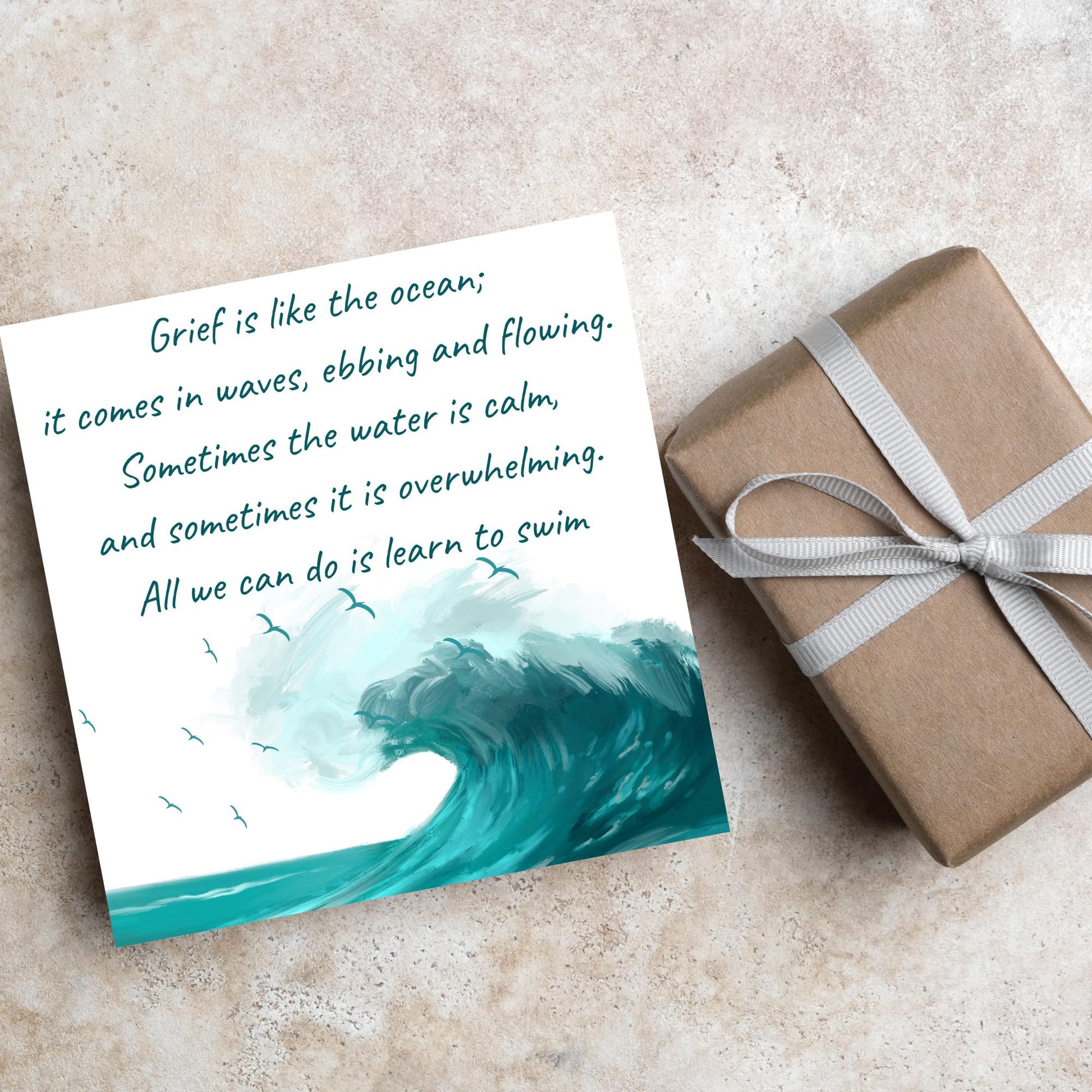 Sorry for Your Loss Card, Bereavement Card, Sympathy Card, Card for Loss, Grief Card, Grieving Quote Card, Loss of Parent, Thinking Of You