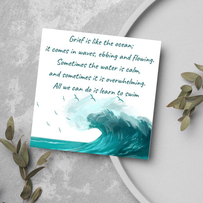 Sorry for Your Loss Card, Bereavement Card, Sympathy Card, Card for Loss, Grief Card, Grieving Quote Card, Loss of Parent, Thinking Of You