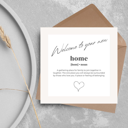 New Home card, Moving House, Elegant First Home card, New House card, Moving Card, Moving home card, Relocating card, Welcome Home Carf