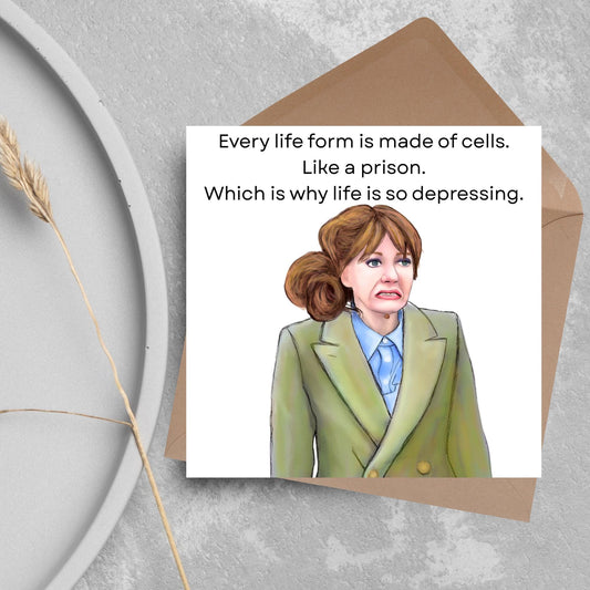 Philomena Cunk Birthday Card, Cunk On Life, Diane Morgan, Funny Birthday Card, Charlie Brooker, Card for Dad, Card for Mum