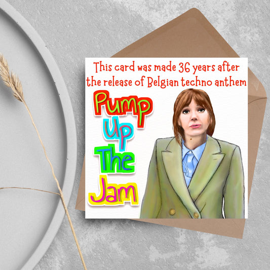 Philomena Cunk Birthday Card, Cunk On Life, Diane Morgan, Funny Birthday Card, Charlie Brooker, Card for Dad, Card for Mum, Pump Up the Jam