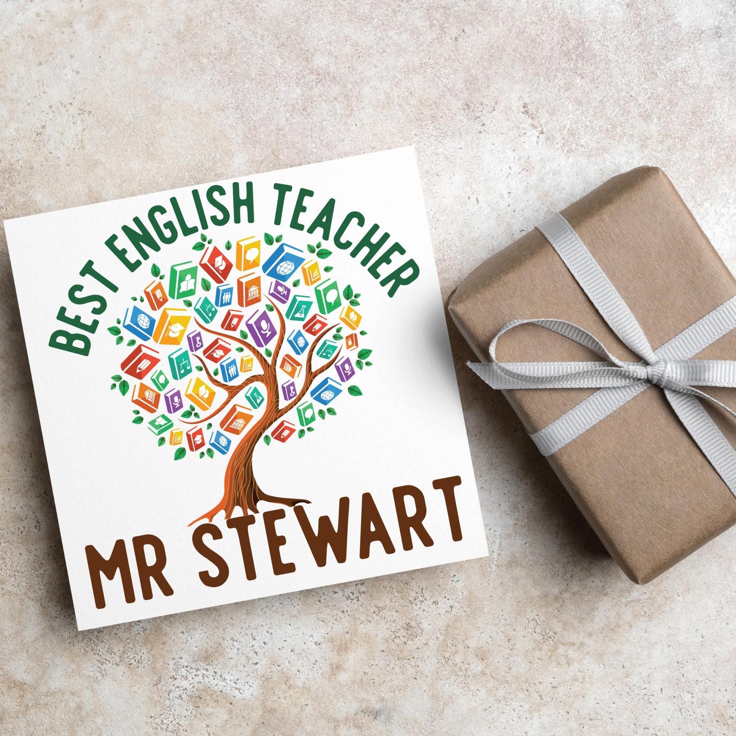 Personalised Thank You Teacher Card, End of Year School Card, Thanks Teacher, School Teacher Card, Teaching Card, Teacher Appreciation