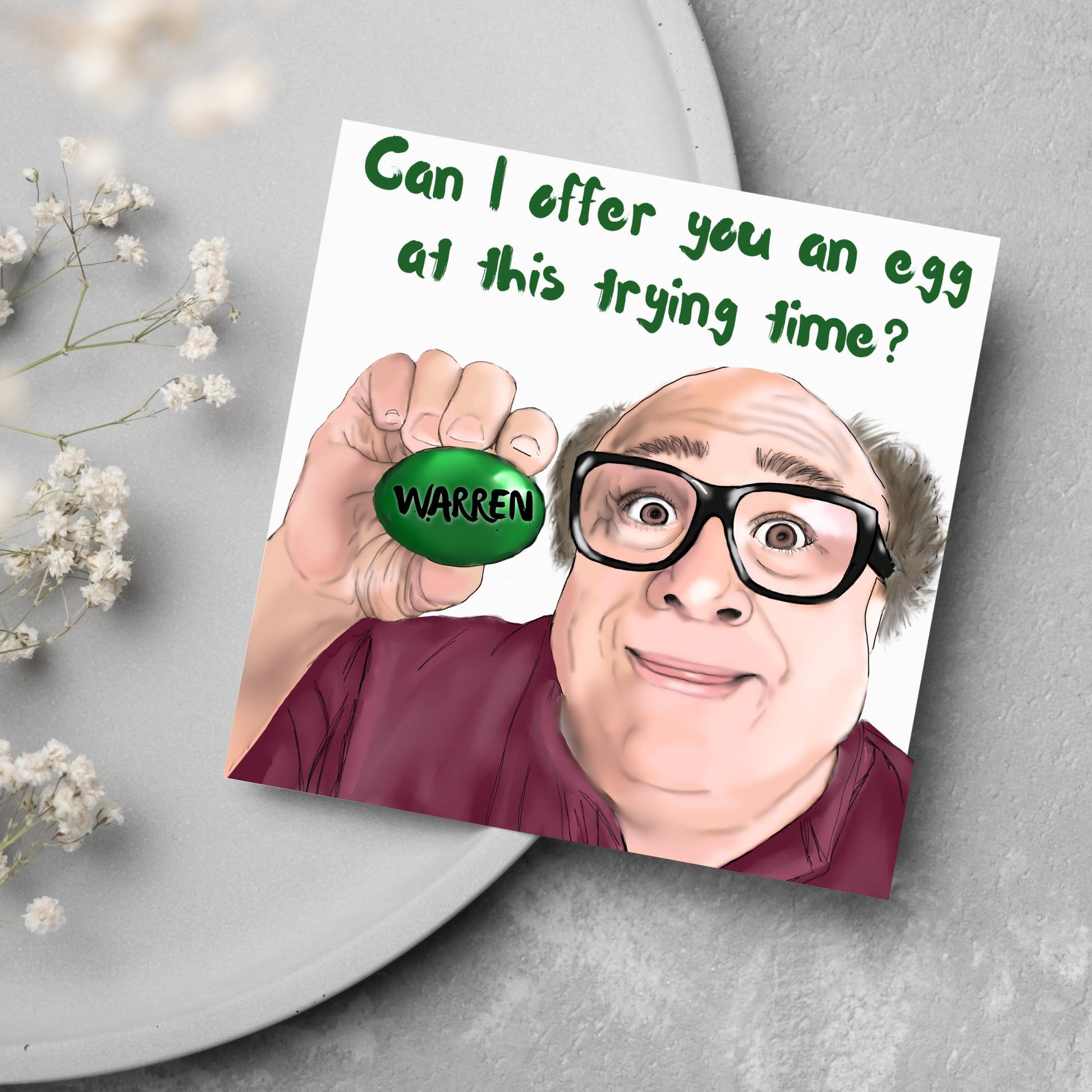 Personalised Always Sunny in Philadelphia Card, Frank Reynolds, Egg, Always Sunny Funny Birthday Card, TV Show Funny Card for Friend