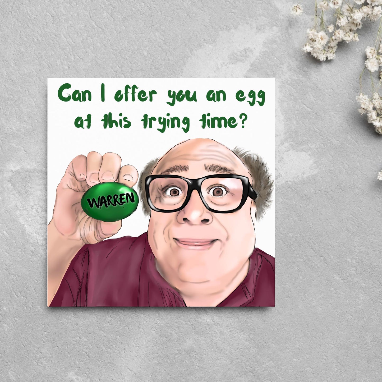 Personalised Always Sunny in Philadelphia Card, Frank Reynolds, Egg, Always Sunny Funny Birthday Card, TV Show Funny Card for Friend