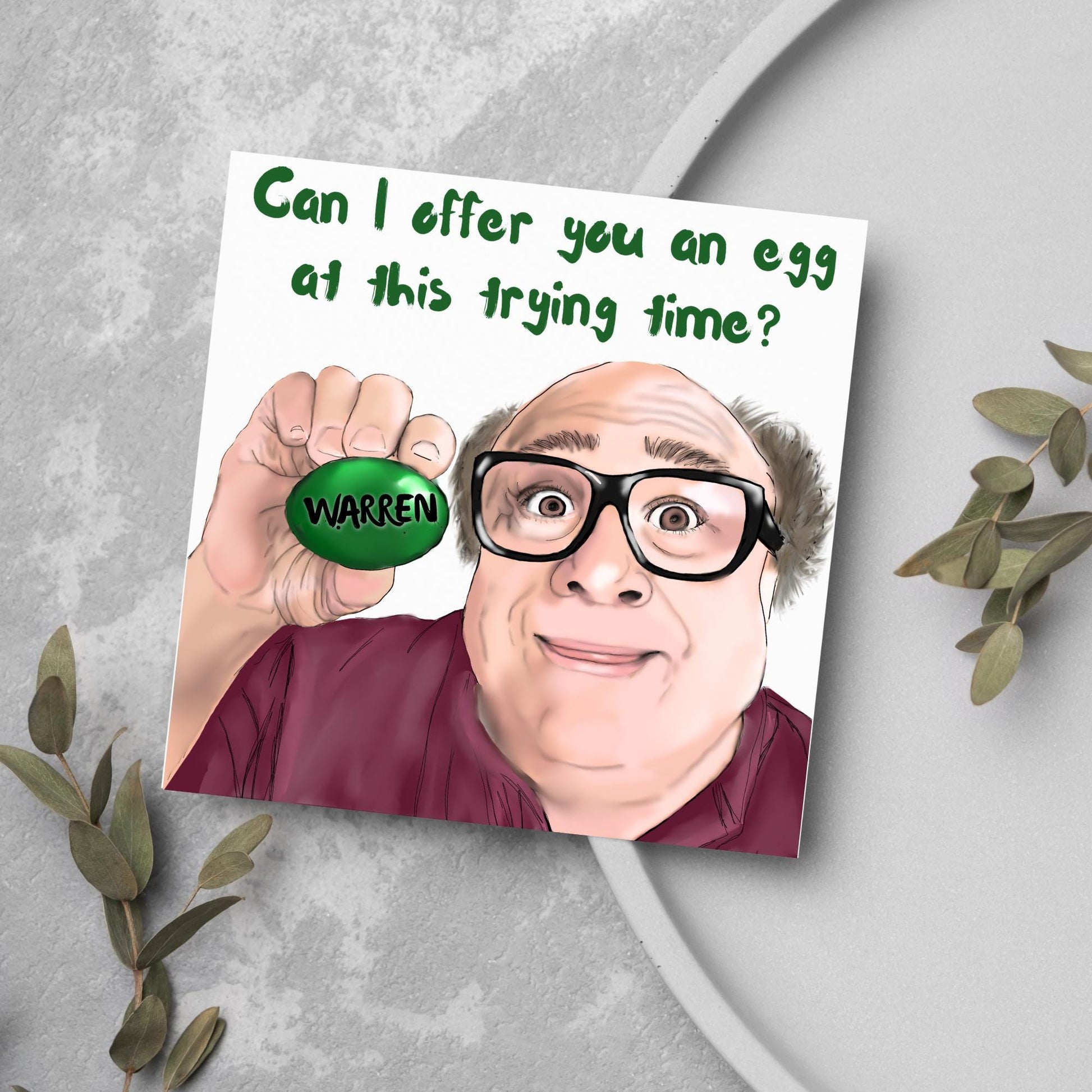 Personalised Always Sunny in Philadelphia Card, Frank Reynolds, Egg, Always Sunny Funny Birthday Card, TV Show Funny Card for Friend