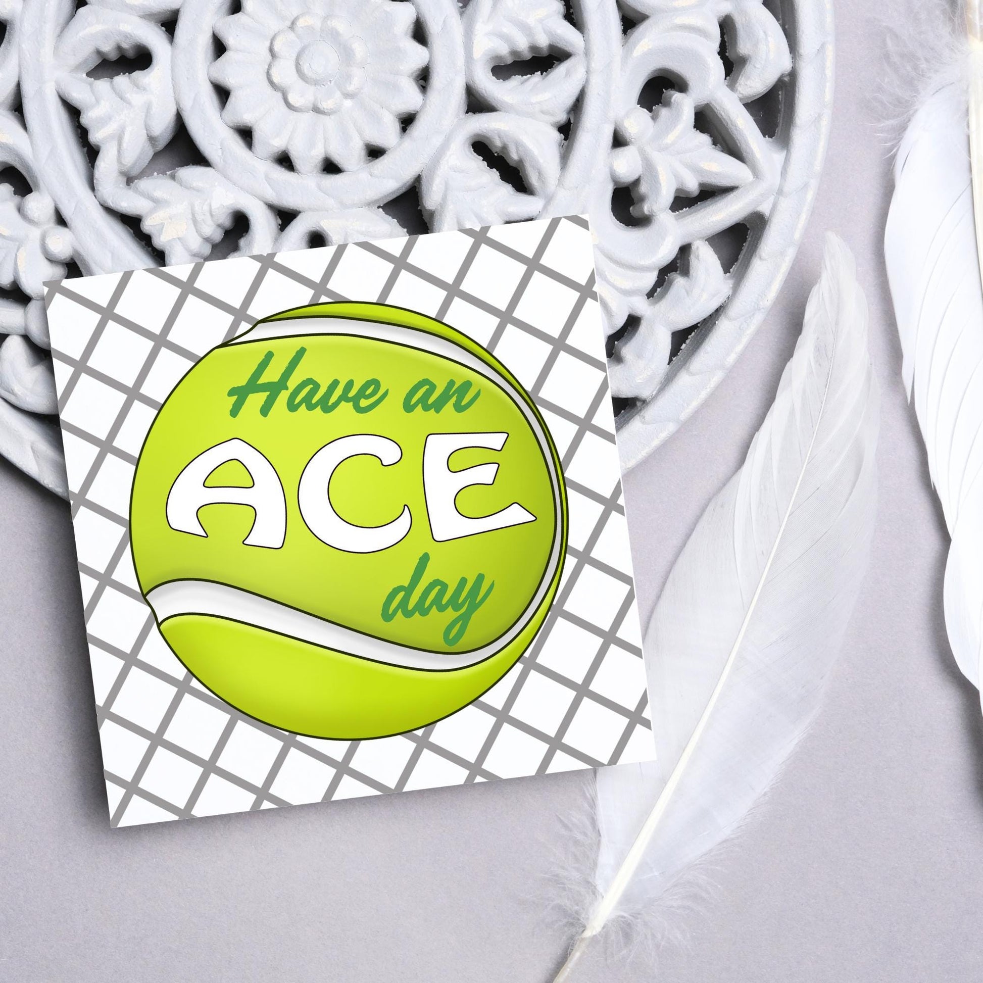 Tennis Card, Ace Birthday Card, Tennis Congratulations Card, Tennis Love Card, Tennis Pun Any Occasion Card, Sports Congrats, Wimbledon