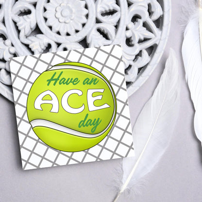 Tennis Card, Ace Birthday Card, Tennis Congratulations Card, Tennis Love Card, Tennis Pun Any Occasion Card, Sports Congrats, Wimbledon
