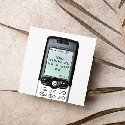 Nokia Birthday Card, 80's Birthday Card, 90's Birthday Card, Funny Birthday Card, 40th Birthday, Funny Birthday Card, Text Message Card