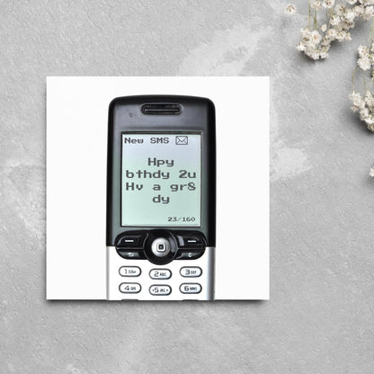 Nokia Birthday Card, 80's Birthday Card, 90's Birthday Card, Funny Birthday Card, 40th Birthday, Funny Birthday Card, Text Message Card
