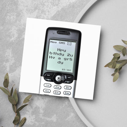 Nokia Birthday Card, 80's Birthday Card, 90's Birthday Card, Funny Birthday Card, 40th Birthday, Funny Birthday Card, Text Message Card