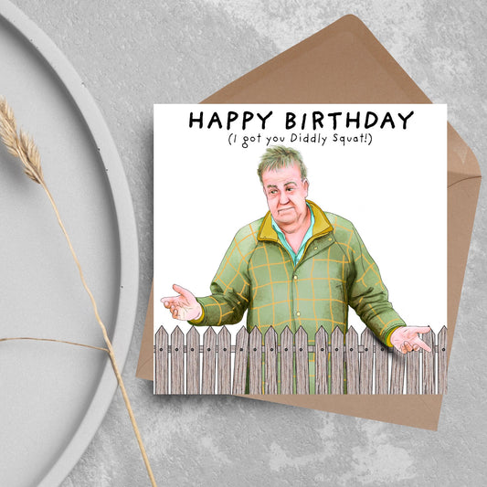 Clarksons Farm Birthday Card, Diddly Squat, Jeremy Clarkson, Funny Birthday Card For Brother, Card for Uncle, Card for Farmer