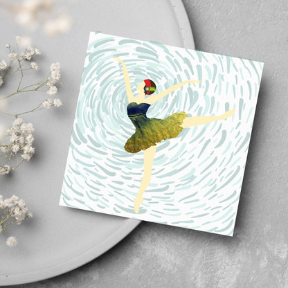 Ballet Dancing Card, Birthday Card, Card for Dancer, Recital Card, Dance Recital, Good Luck Card, Congratulations Card, Any Occasion Card