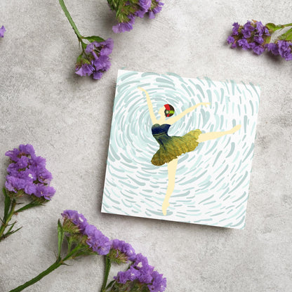 Ballet Dancing Card, Birthday Card, Card for Dancer, Recital Card, Dance Recital, Good Luck Card, Congratulations Card, Any Occasion Card